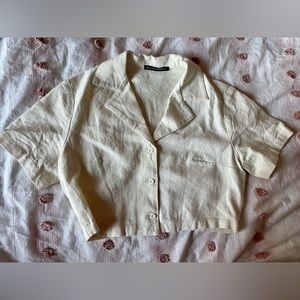 Brandy Melville Cropped Button Down